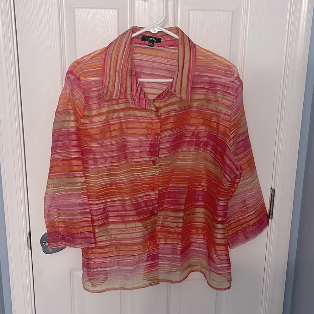 Woman’s button down blouse.